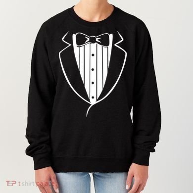 Fake Tuxedo White Women's Sweatshirt