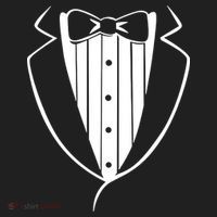 Fake Tuxedo White Women's Sweatshirt thumb 2