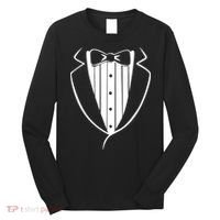 Fake Tuxedo White Long Sleeve Shirt thumb 0