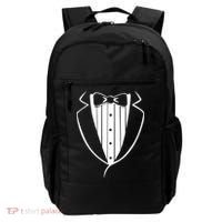 Fake Tuxedo White Backpack thumb 0