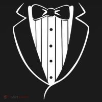 Fake Tuxedo White Pajama Set thumb 2