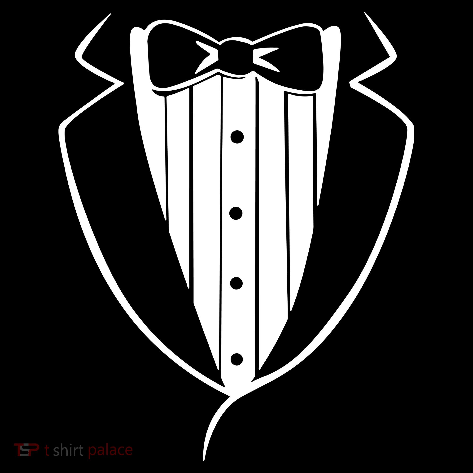 Fake Tuxedo White Women's Hoodie