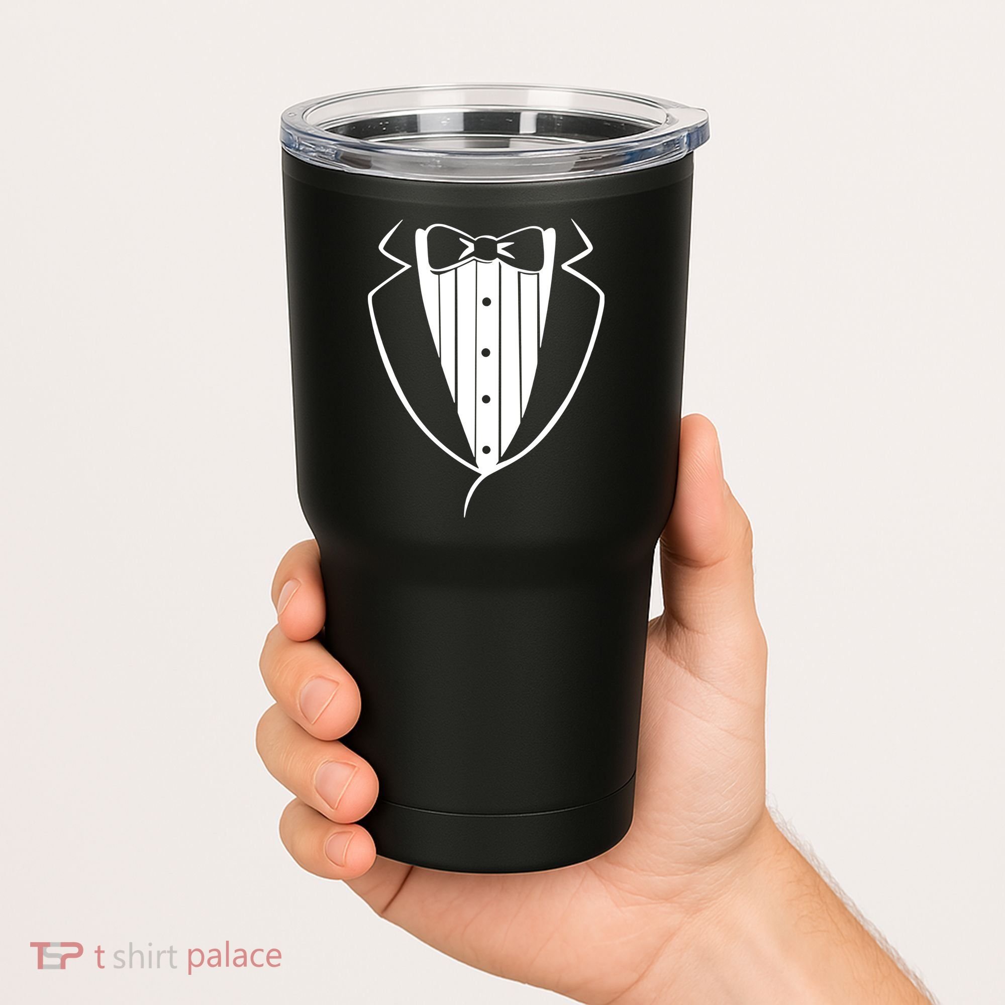 Fake Tuxedo White Tumbler