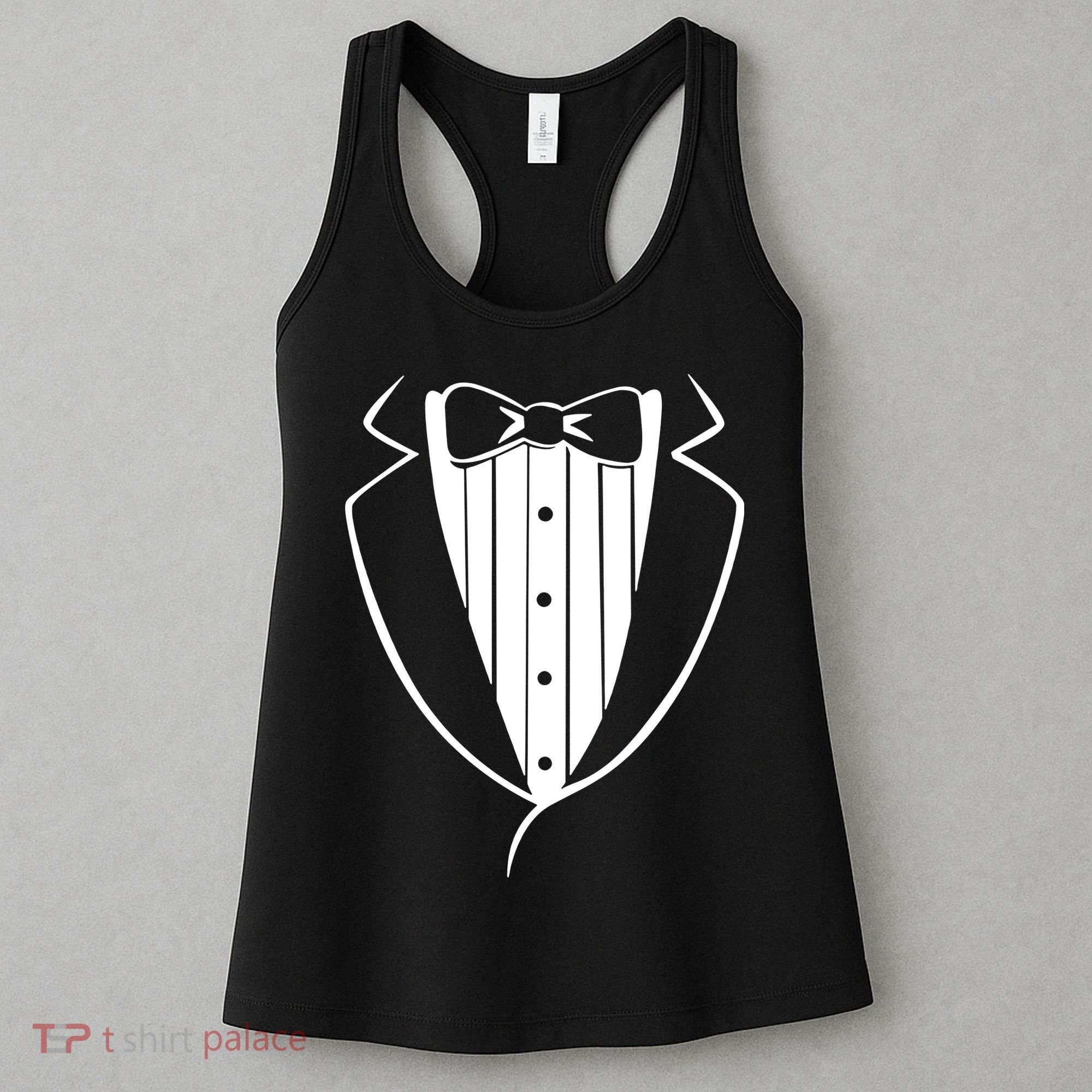 Fake Tuxedo White Women's Tank Top
