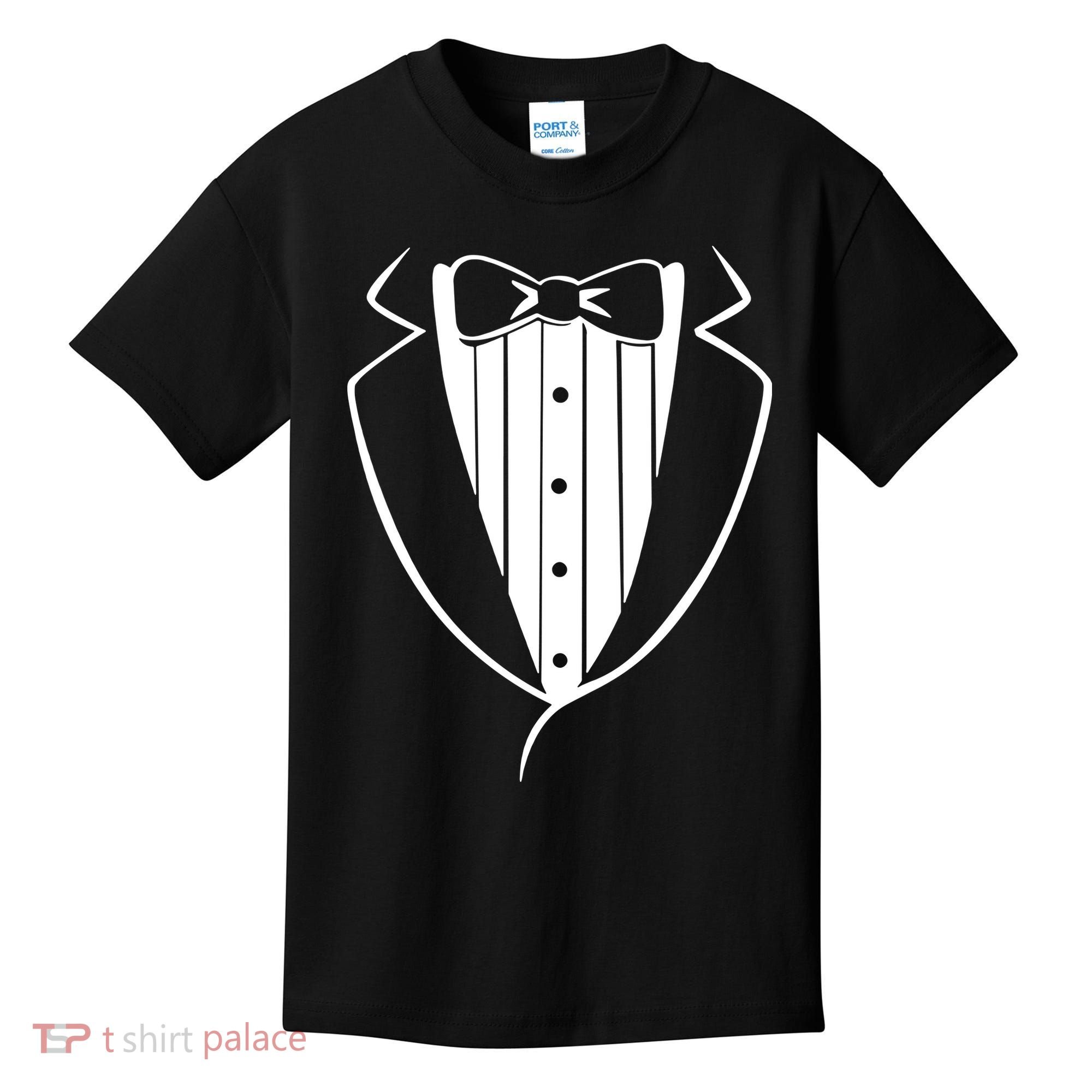 Fake Tuxedo White Kids T-Shirt