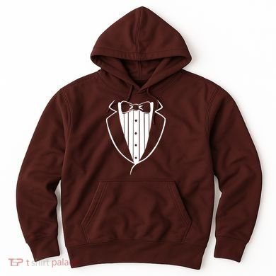Fake Tuxedo White Hoodie