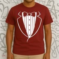 Fake Tuxedo White T-Shirt thumb 3