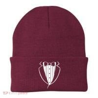 Fake Tuxedo White Beanie thumb 0