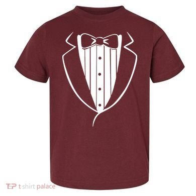 Fake Tuxedo White Toddler T-Shirt
