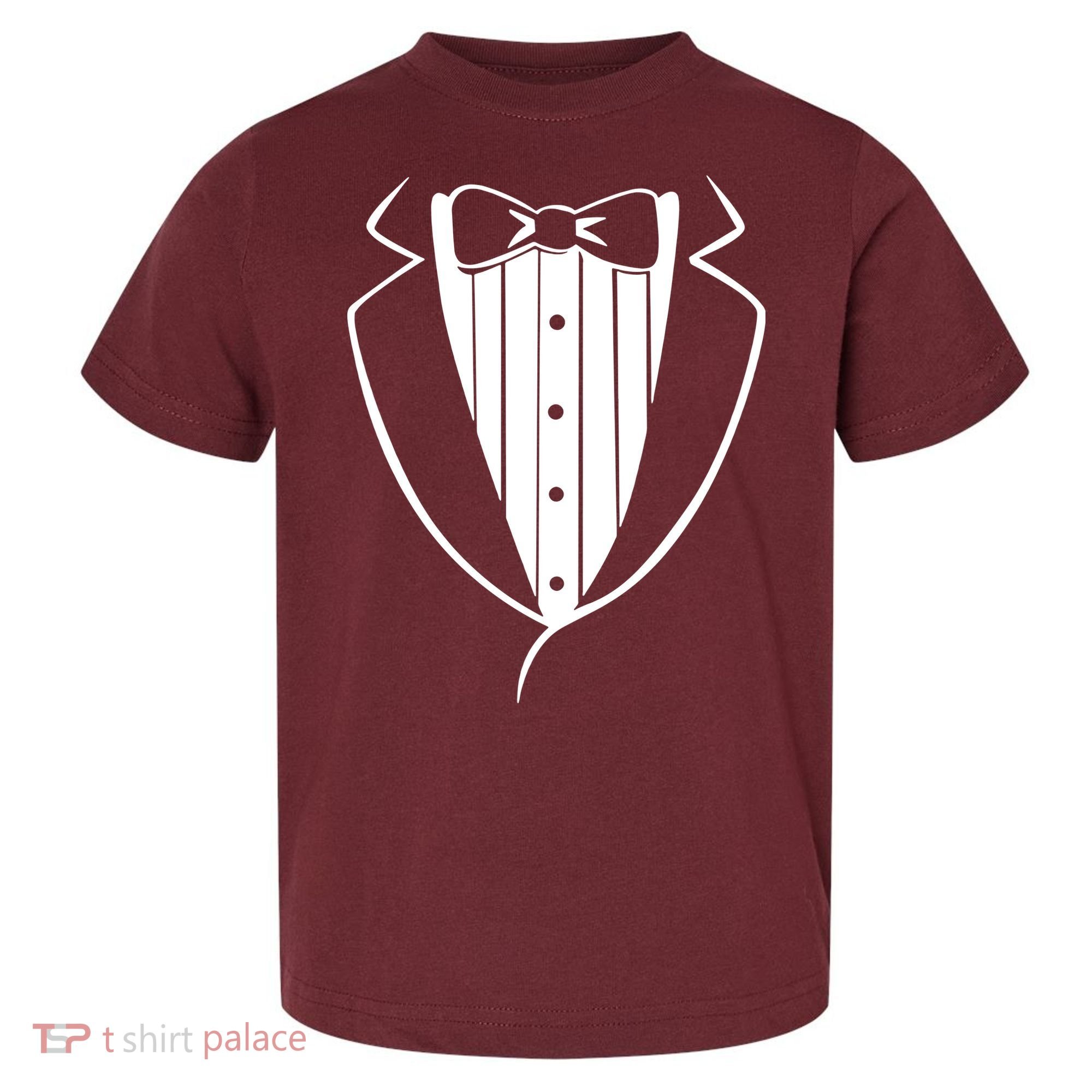 Fake Tuxedo White Toddler T-Shirt