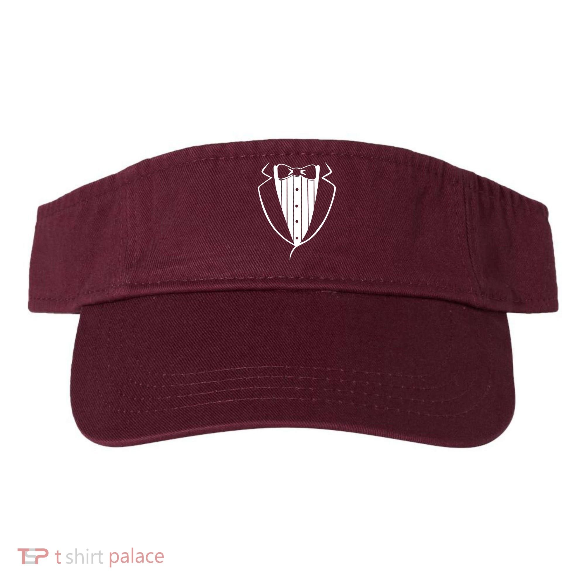 Fake Tuxedo White Visor