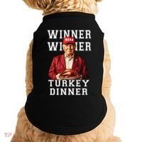 Funny Trump Winner Winner Turkey Dinner Thanksgiving Gift Doggie Tank thumb 0