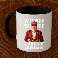 Funny Trump Winner Winner Turkey Dinner Thanksgiving Gift Coffee Mug thumb 2
