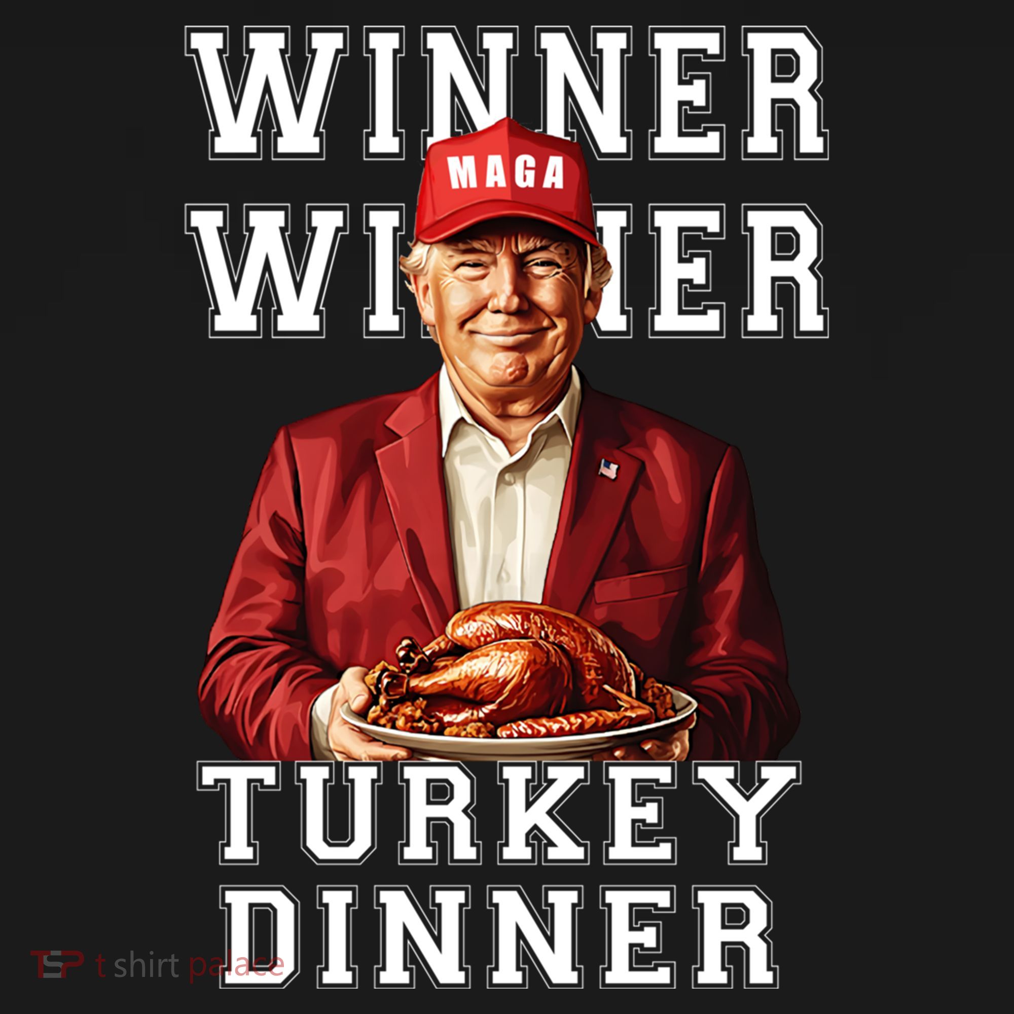 Funny Trump Winner Winner Turkey Dinner Thanksgiving Gift Women's Hoodie