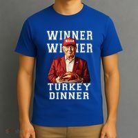 Funny Trump Winner Winner Turkey Dinner Thanksgiving Gift T-Shirt thumb 3