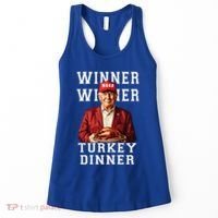 Funny Trump Winner Winner Turkey Dinner Thanksgiving Gift Women's Tank Top thumb 0