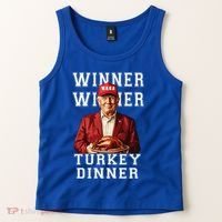 Funny Trump Winner Winner Turkey Dinner Thanksgiving Gift Tank Top thumb 2