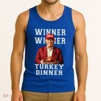 Funny Trump Winner Winner Turkey Dinner Thanksgiving Gift Tank Top thumb 3