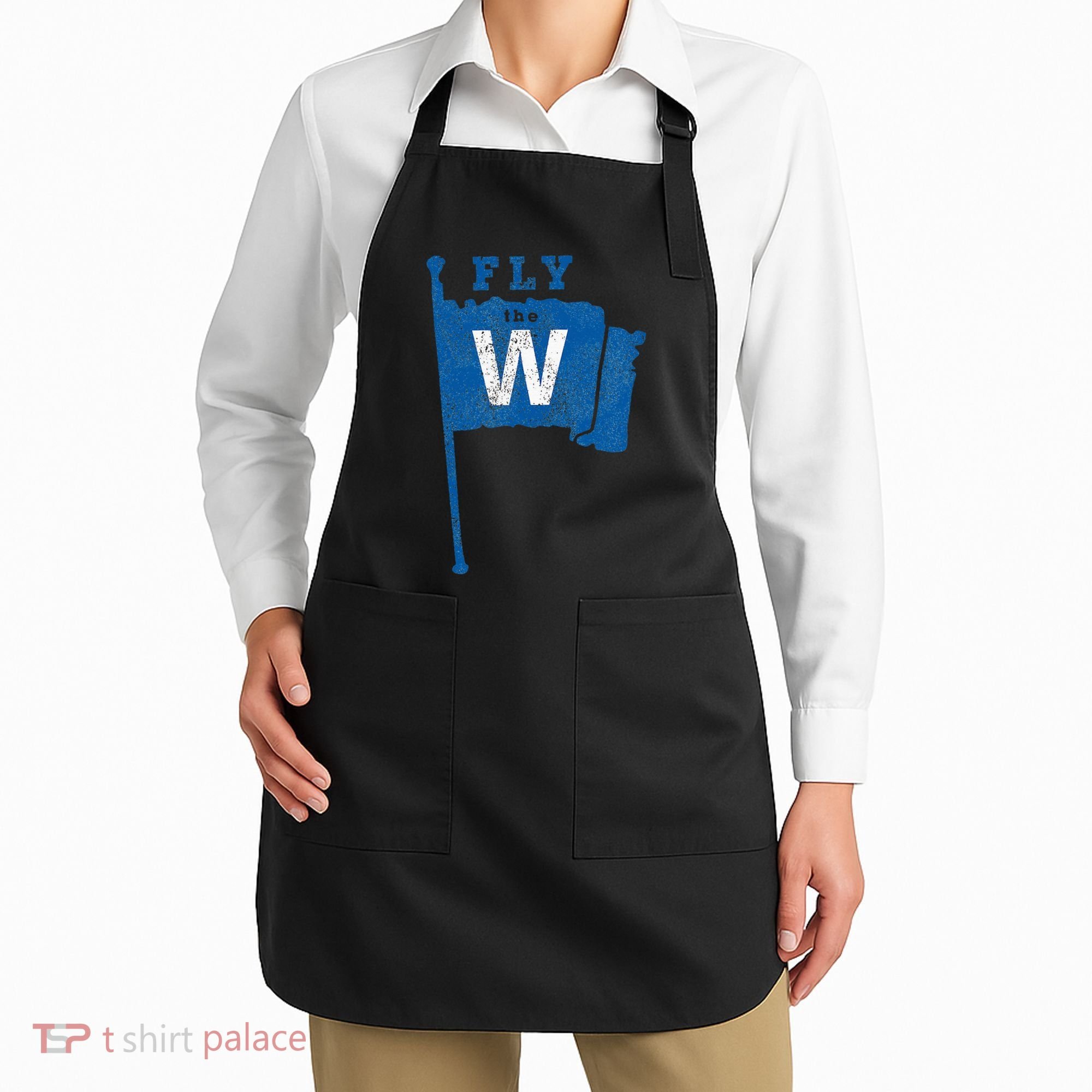 Fly The W Chicago Baseball Winning Flag Apron