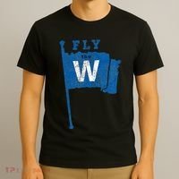 Fly The W Chicago Baseball Winning Flag T-Shirt thumb 3