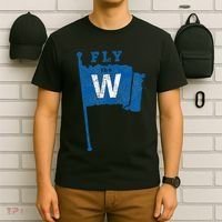 Fly The W Chicago Baseball Winning Flag T-Shirt thumb 6