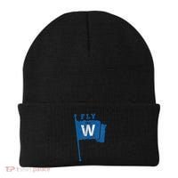 Fly The W Chicago Baseball Winning Flag Beanie thumb 0