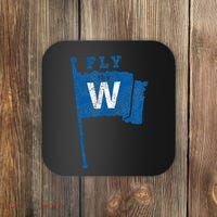 Fly The W Chicago Baseball Winning Flag Coaster thumb 0