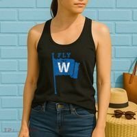 Fly The W Chicago Baseball Winning Flag Women's Tank Top thumb 2