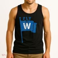 Fly The W Chicago Baseball Winning Flag Tank Top thumb 3