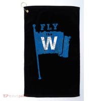 Fly The W Chicago Baseball Winning Flag Golf Towel thumb 0