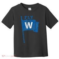 Fly The W Chicago Baseball Winning Flag Toddler T-Shirt thumb 0