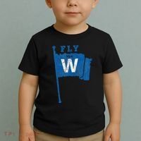 Fly The W Chicago Baseball Winning Flag Toddler T-Shirt thumb 2