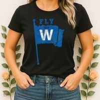 Fly The W Chicago Baseball Winning Flag Women's T-Shirt thumb 2