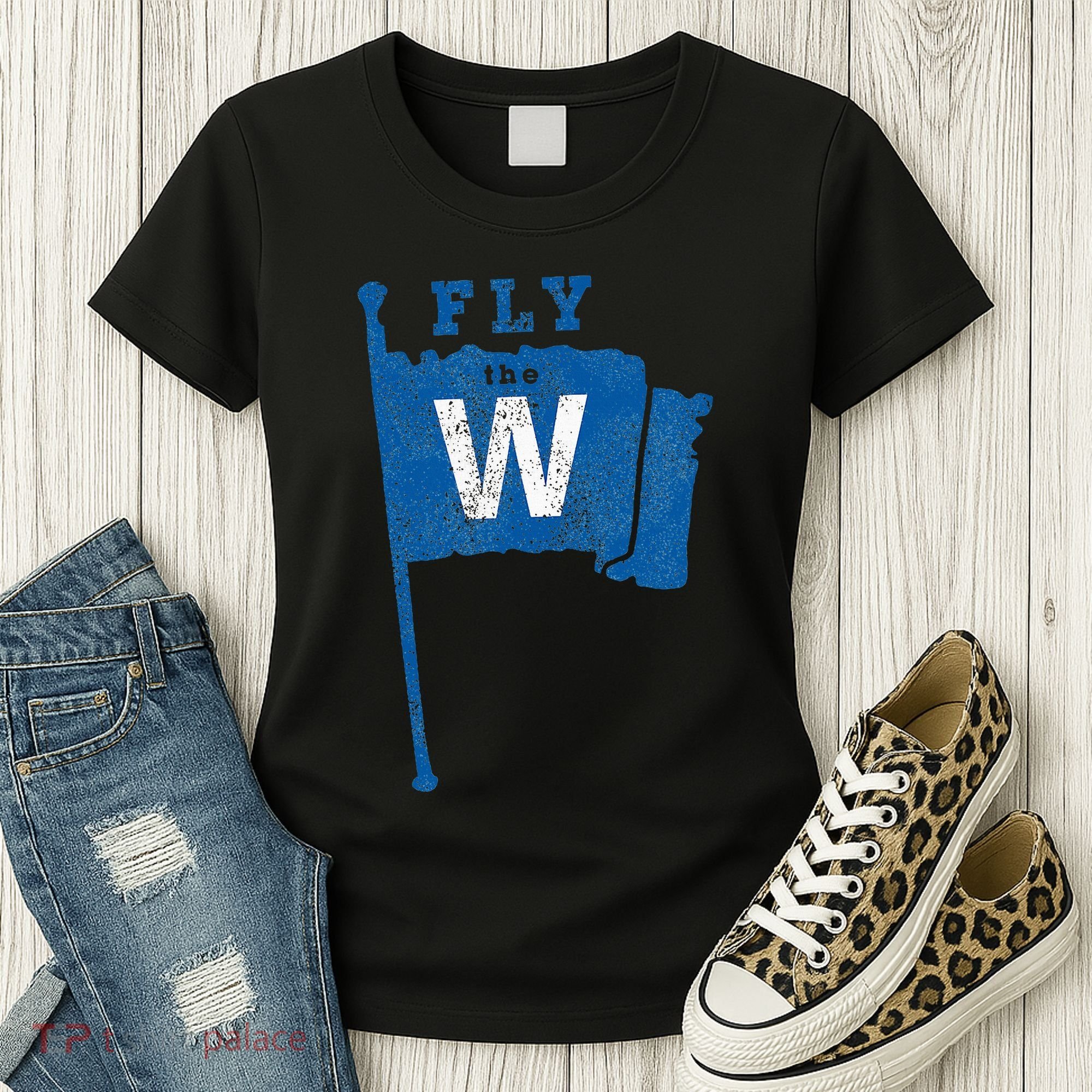 Fly The W Chicago Baseball Winning Flag Women's T-Shirt