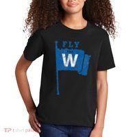 Fly The W Chicago Baseball Winning Flag Kids T-Shirt thumb 2