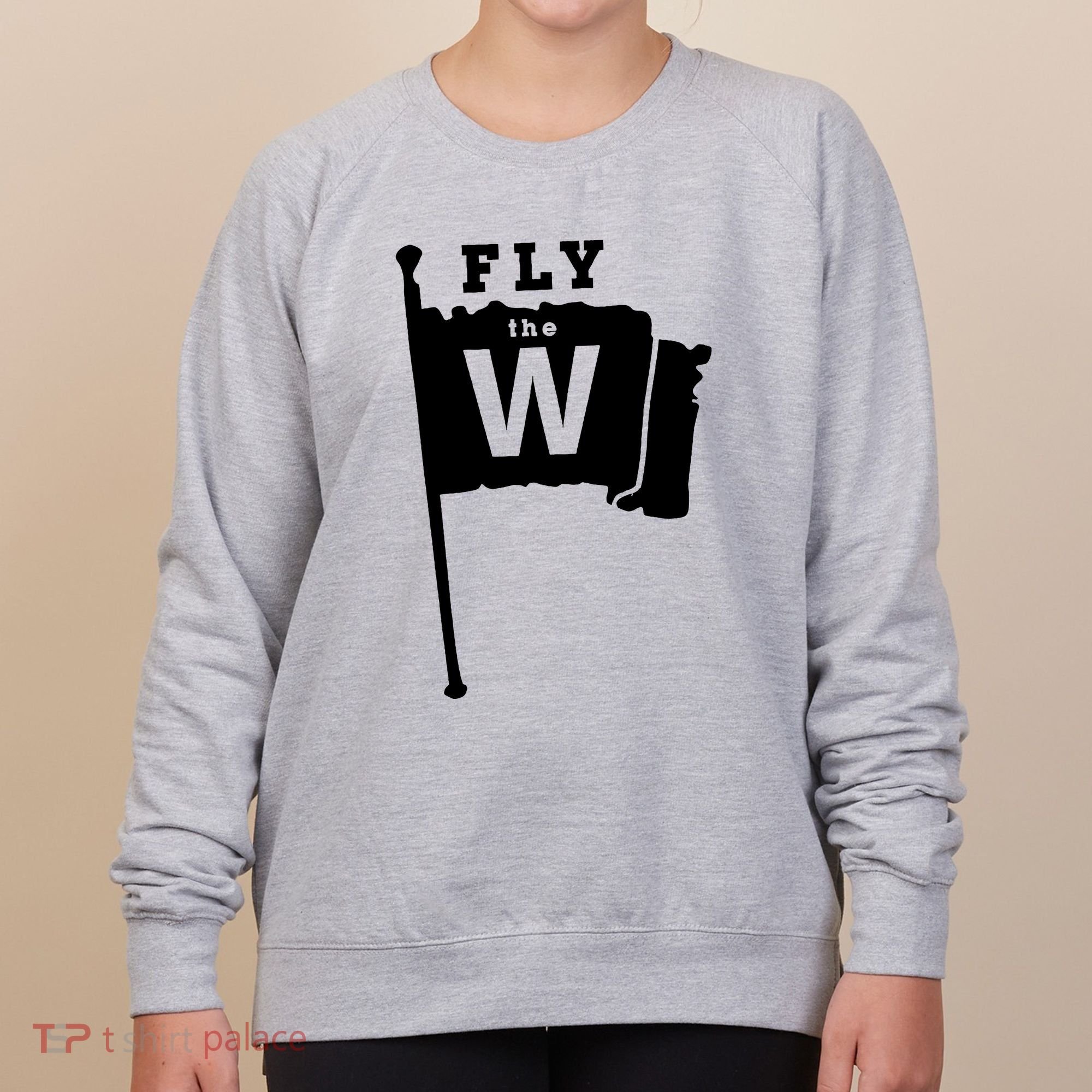 Fly The W Chicago Baseball Winning Flag Women's Sweatshirt