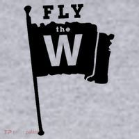 Fly The W Chicago Baseball Winning Flag Women's Sweatshirt thumb 2