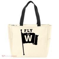 Fly The W Chicago Baseball Winning Flag Tote Bag thumb 0