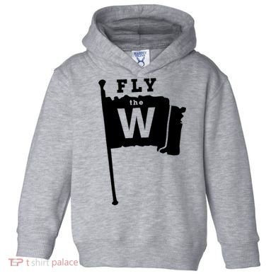 Fly The W Chicago Baseball Winning Flag Toddler Hoodie