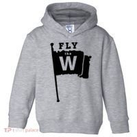 Fly The W Chicago Baseball Winning Flag Toddler Hoodie thumb 0