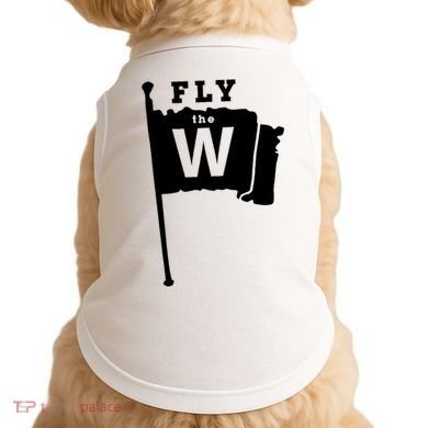 Fly The W Chicago Baseball Winning Flag Doggie Tank