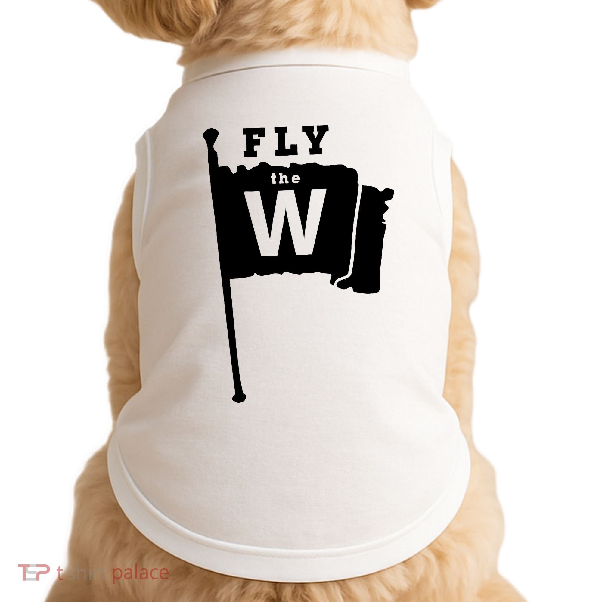 Fly The W Chicago Baseball Winning Flag Doggie Tank