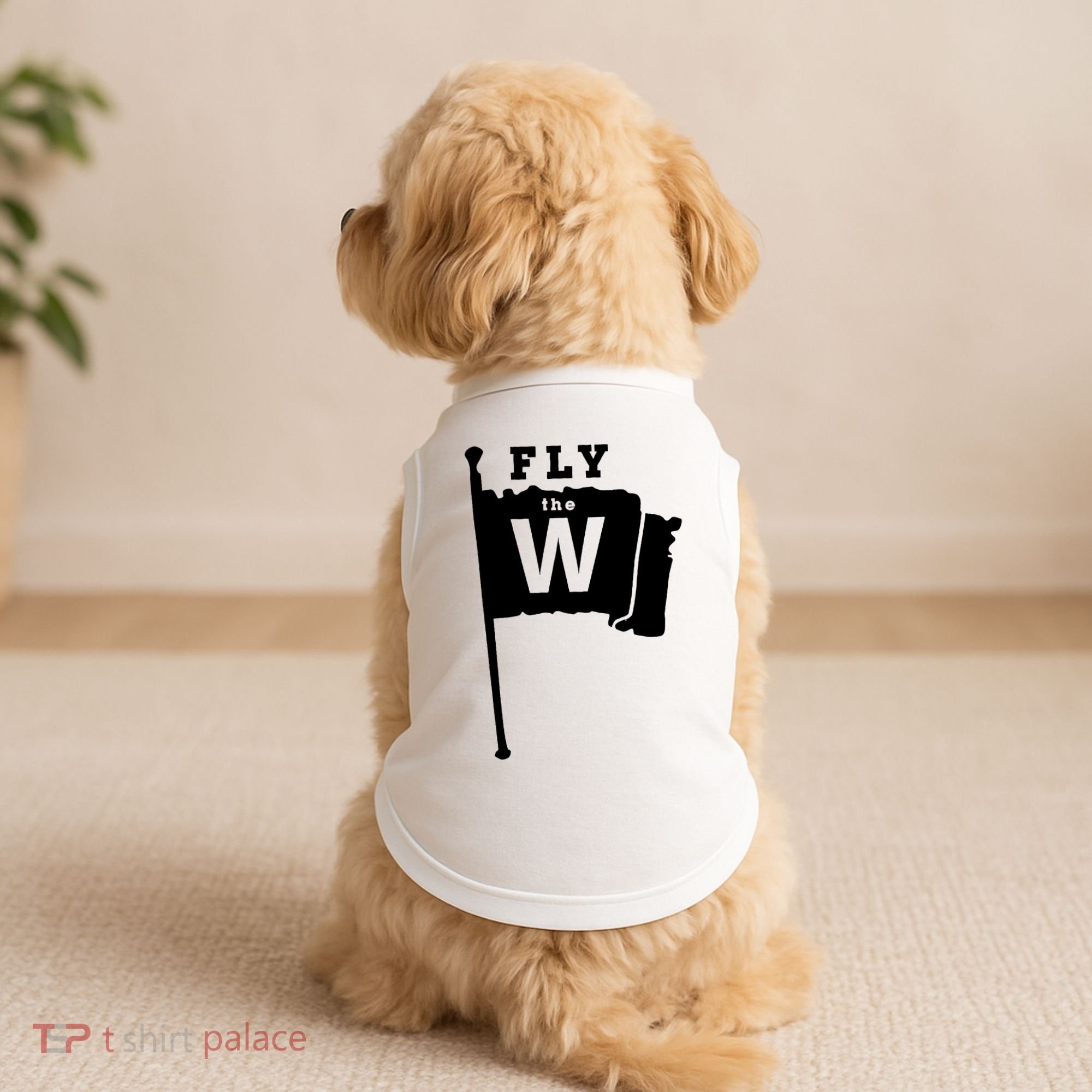Fly The W Chicago Baseball Winning Flag Doggie Tank