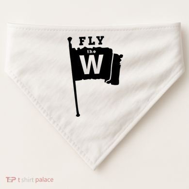 Fly The W Chicago Baseball Winning Flag USA-Made Doggie Bandana