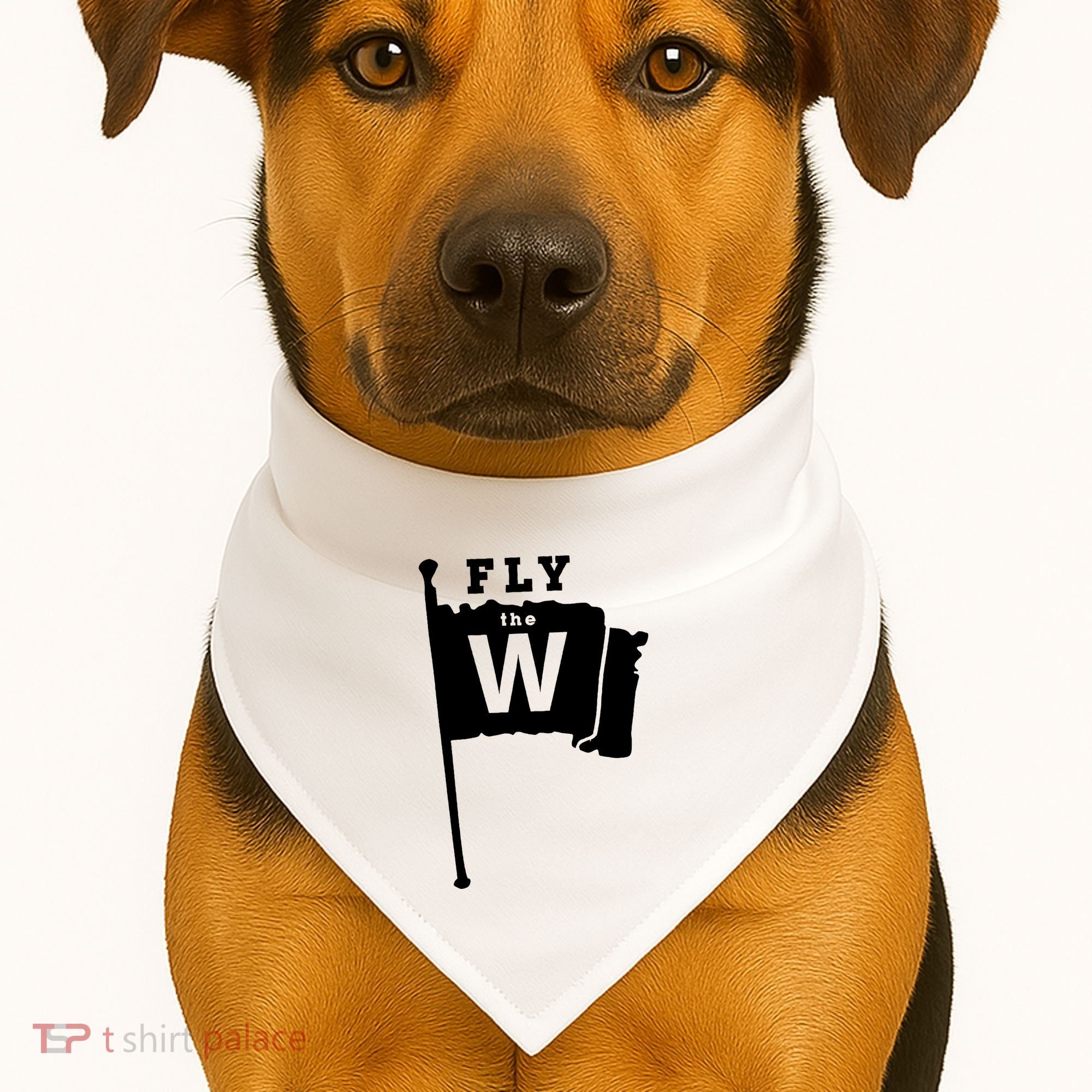 Fly The W Chicago Baseball Winning Flag USA-Made Doggie Bandana