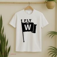 Fly The W Chicago Baseball Winning Flag T-Shirt thumb 2