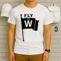 Fly The W Chicago Baseball Winning Flag T-Shirt thumb 6