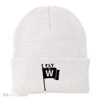Fly The W Chicago Baseball Winning Flag Beanie thumb 0