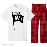 Fly The W Chicago Baseball Winning Flag Pajama Set thumb 0