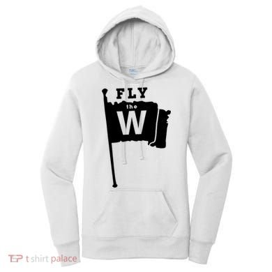 Fly The W Chicago Baseball Winning Flag Women's Hoodie